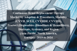 Continuous renal replacement therapy market by adoption & procedures, modality (cvvh, scuf, cvvhdf, cvvhd), product (disposables (bloodlines & hemofilters), dialysate, systems), and region (asia-pacific, north america, europe) - 2019 to 2024
