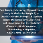 Flow Imaging Microscopy/Dynamic Image Analysis Market by Sample Type (Small Molecules, Biologics, Excipient), Sample Dispersion (Dry Dispersion, Wet Dispersion), End User Industry (Pharmaceutical Companies, Biotechnology Companies, CRO, CMO) - 2019 to 2024