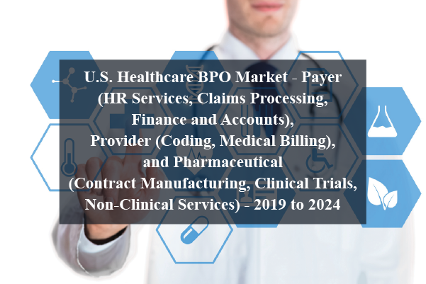 U. S. Healthcare bpo market - payer (hr services, claims processing, finance and accounts), provider (coding, medical billing), and pharmaceutical (contract manufacturing, clinical trials, non-clinical services) - 2019 to 2024