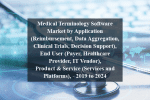 Medical terminology software market by application (reimbursement, data aggregation, clinical trials, decision support), end user (payer, healthcare provider, it vendor), product & service (services and platforms), - 2019 to 2024