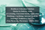 Healthcare education solutions market by delivery mode (e-learning, classroom-based), application (radiology, cardiology, internal medicine, neurology, pediatrics), end user (non-physicians, physicians) - 2019 to 2024