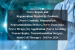 Nerve repair and regeneration market by products (nerve conduits, biomaterials, neurostimulation devices, nerve protectors, nerve wraps,) by application (nerve grafting, neurorrhaphy, neurostimulation surgery, stem cell therapy) - 2019 to 2024