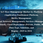 IoT Fleet Management Market by Platform (Application Enablement Platform, Device Management, and Network Management), Services (Managed, Professional), Cloud Deployment (Private, Public, Hybrid), Fleet Type, Solutions, and Region - 2019 to 2024