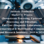 Antibody Production Market by Process (Downstream Processing, Upstream Processing, and Filtration), End-User (Diagnostic Laboratories, Pharmaceutical & Biotechnology Companies, and Research Institutes) - 2019 to 2024