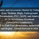 Cables and Accessories Market by Voltage (Low, Medium, High), Underground (Terminations, PVC, XLPE, and Joints)), LV by Installation (Overhead (Accessories, Conductors), LV by End-User (Renewables, Industrial), and Region - Global Forecast to 2024